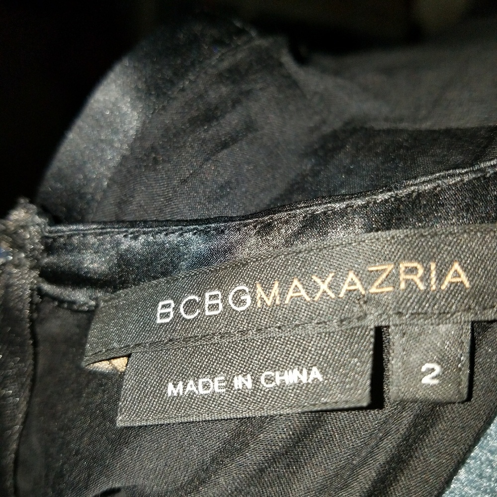 Size 2 BCBG Max Azria Ruffle Front Dress - Picture 2 of 5